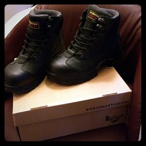 Doc Martin steal toe boots
